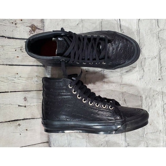 Vans Sk8-Hi LX Jim Goldberg Raised by Wolves Black Leather MENS